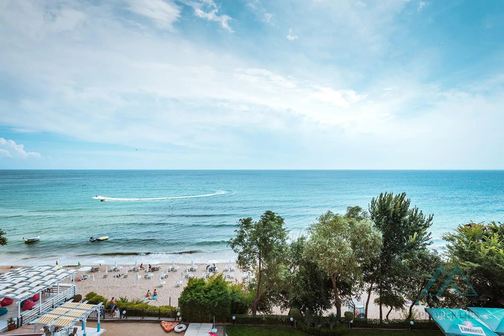 Priestranné 2-izbové apartmány s výhľadom na more, luxusný 4* komplex Tiva Del Mar, prvá línia pri mori, Sveti Vlas, Bulharsko - foto 54