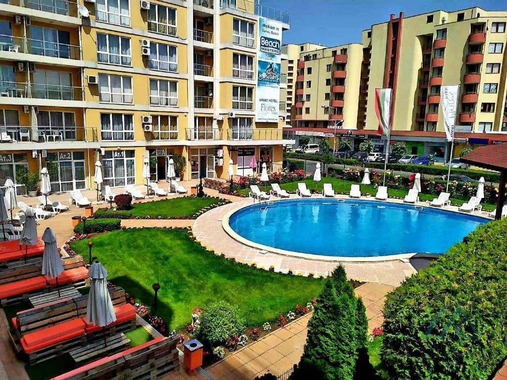Priestranný 2-izbový apartmán s terasou, komplex Flores Park, Slnečné pobrežie – len 300 m od pláže, Bulharsko - foto 26