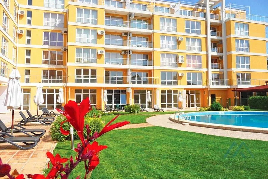 Priestranný 2-izbový apartmán s terasou, komplex Flores Park, Slnečné pobrežie – len 300 m od pláže, Bulharsko - foto 27