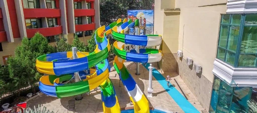 Veľký štúdiový apartmán v prvej línii s výhľadom na bazén, 4* Planeta hotel and aquapark, 50m od mora, Slnečné Pobrežie, Bulharsko - foto 20