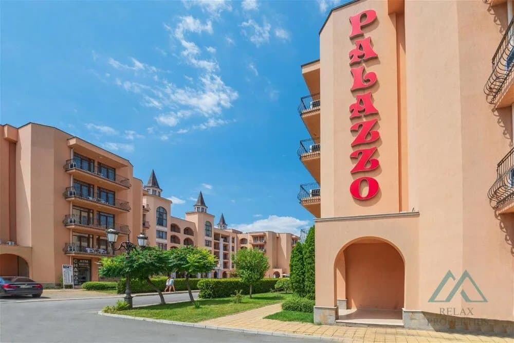 Priestranné zariadené štúdio s výhľadom na bazén v komplexe Palazzo, Slnečné pobrežie – len 200 m od mora - foto 14