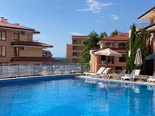 2-izbový apartmán s výhľadom na more v komplexe Panorama Dreams, 150m od mora, Sveti Vlas - foto 12