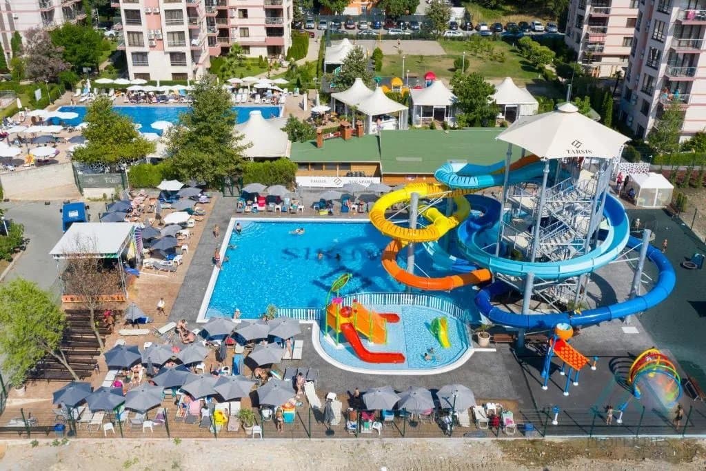 Priestranný apartmán s výhľadom na bazén, Tarsis Club & SPA, 700m od mora, Slnečné pobrežie - foto 16