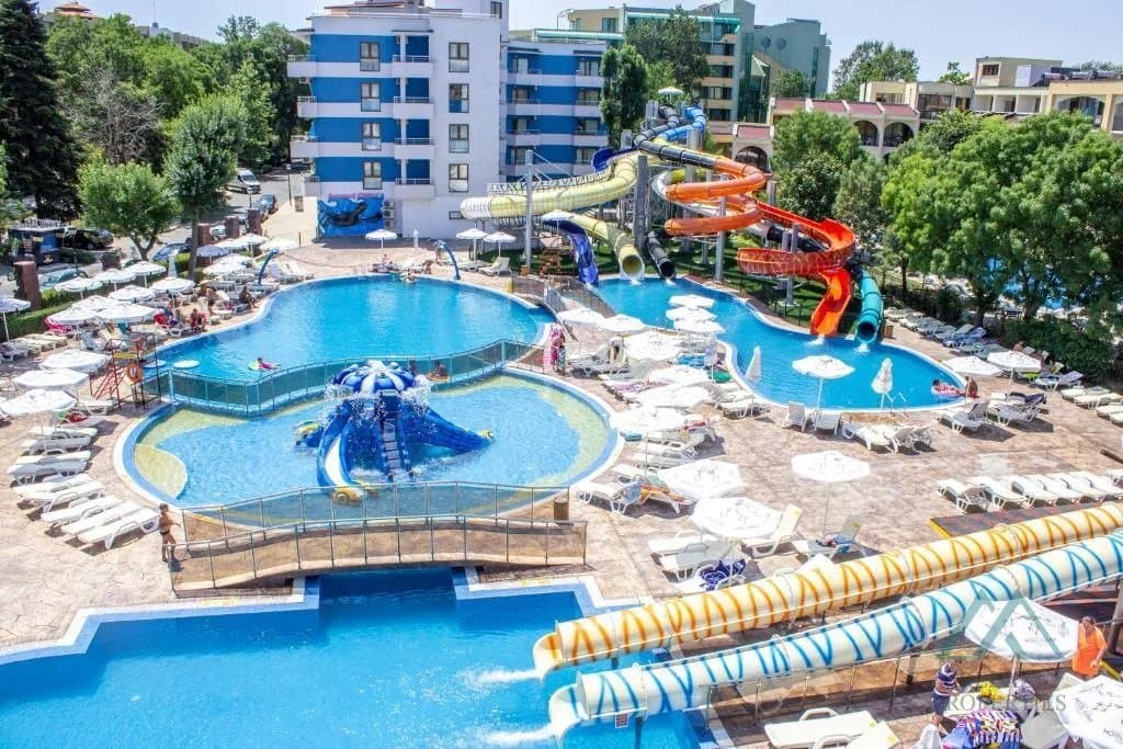 Luxusný iconický hotel Kuban Resort & Aquapark, 2-izbový apartmán v centre Slnečného pobrežia, Bulharsko - foto 19