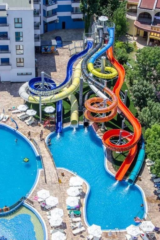 Luxusný iconický hotel Kuban Resort & Aquapark, 2-izbový apartmán v centre Slnečného pobrežia, Bulharsko - foto 20