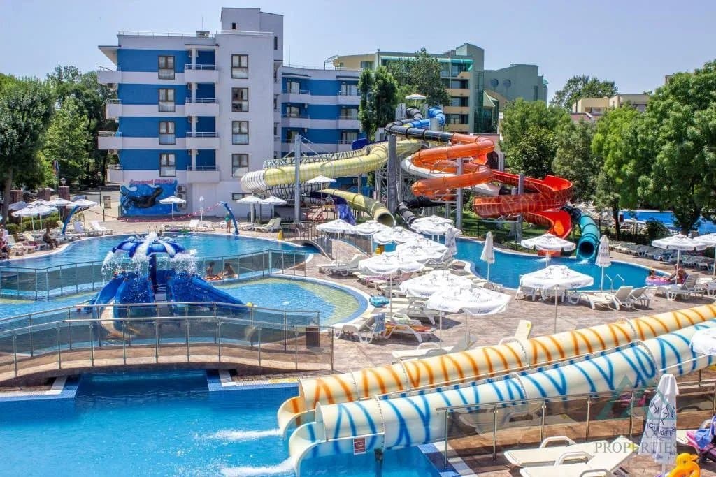 Luxusný iconický hotel Kuban Resort & Aquapark, 2-izbový apartmán v centre Slnečného pobrežia, Bulharsko - foto 37