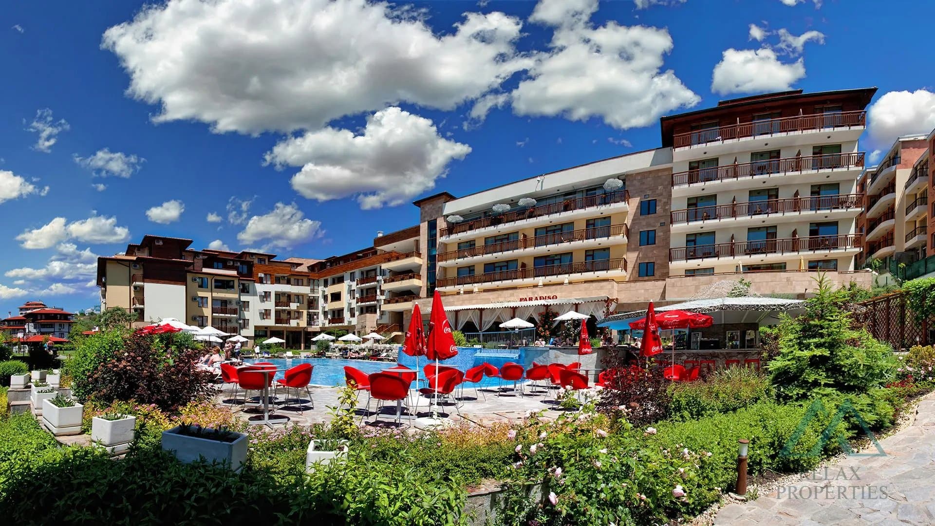 Krásny 2-izbový apartmán s výhľadom na more, Garden of Eden, prvá línia pri mori, Sveti Vlas, Bulharsko - foto 7