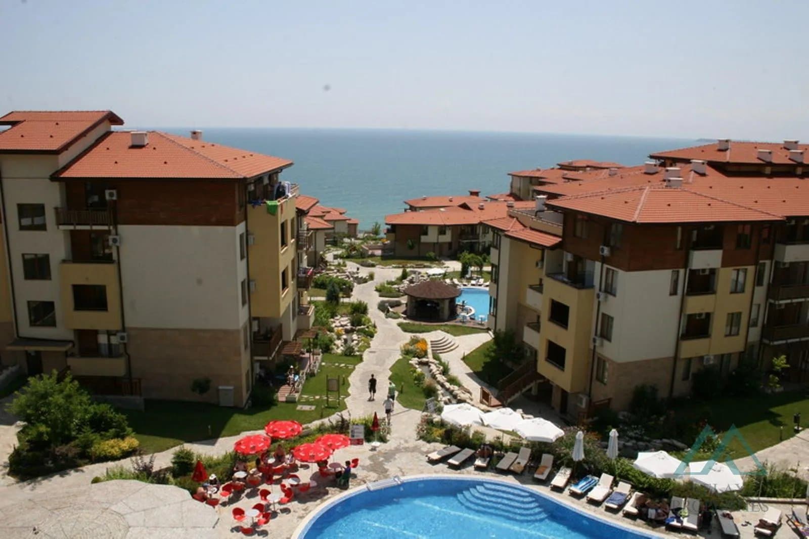 Krásny 2-izbový apartmán s výhľadom na more, Garden of Eden, prvá línia pri mori, Sveti Vlas, Bulharsko - foto 14