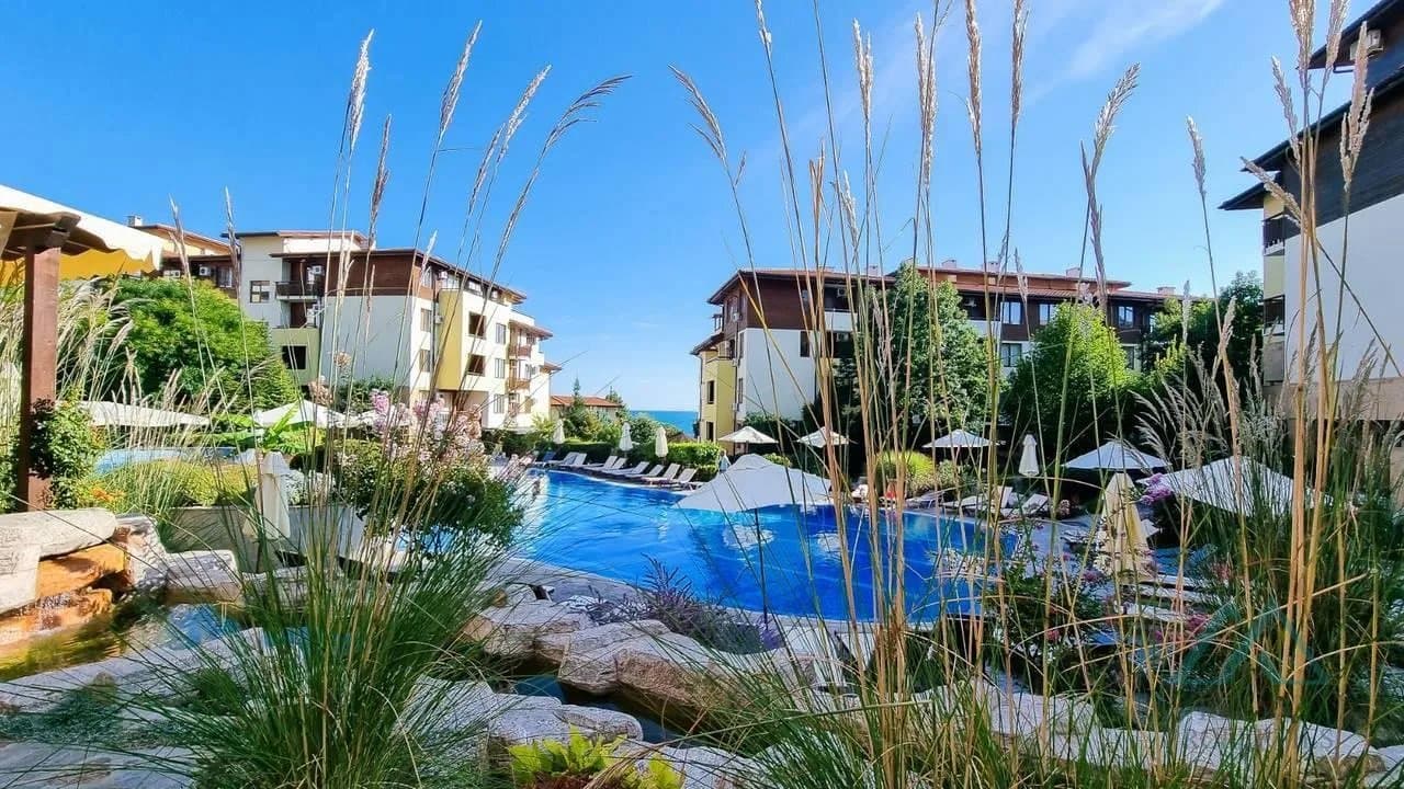 Krásny 2-izbový apartmán s výhľadom na more, Garden of Eden, prvá línia pri mori, Sveti Vlas, Bulharsko - foto 17