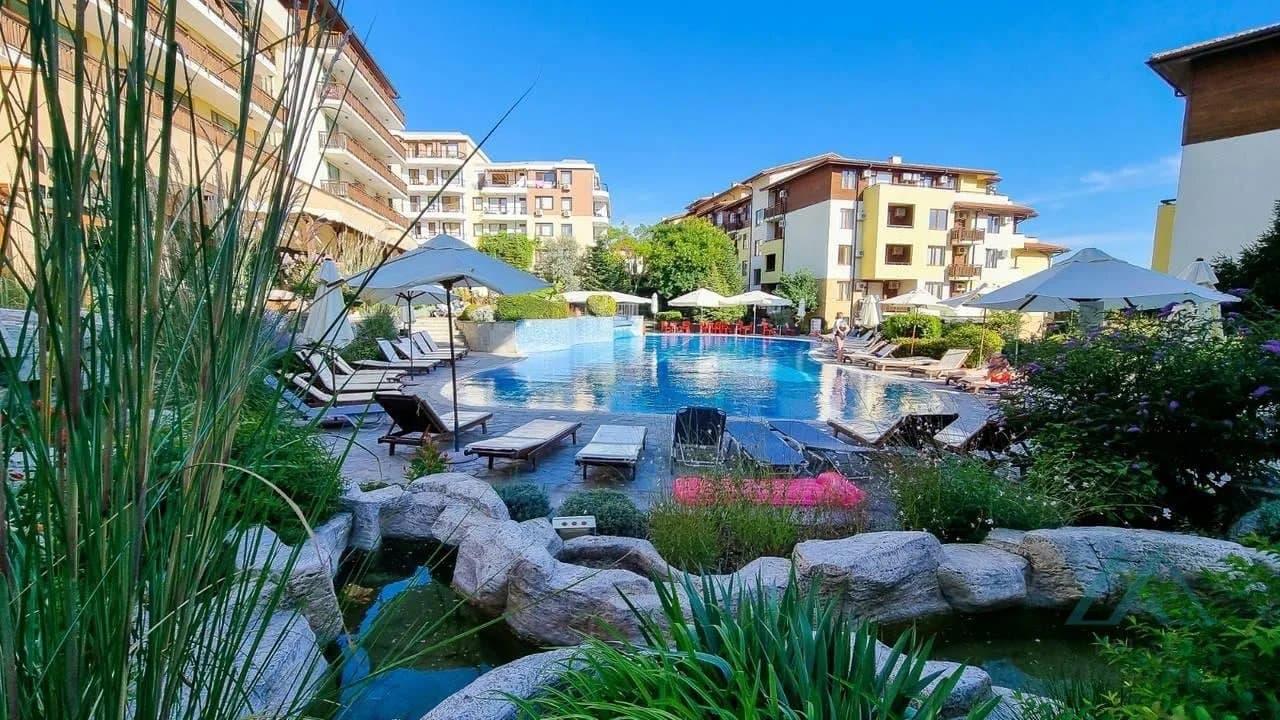 Krásny 2-izbový apartmán s výhľadom na more, Garden of Eden, prvá línia pri mori, Sveti Vlas, Bulharsko - foto 19