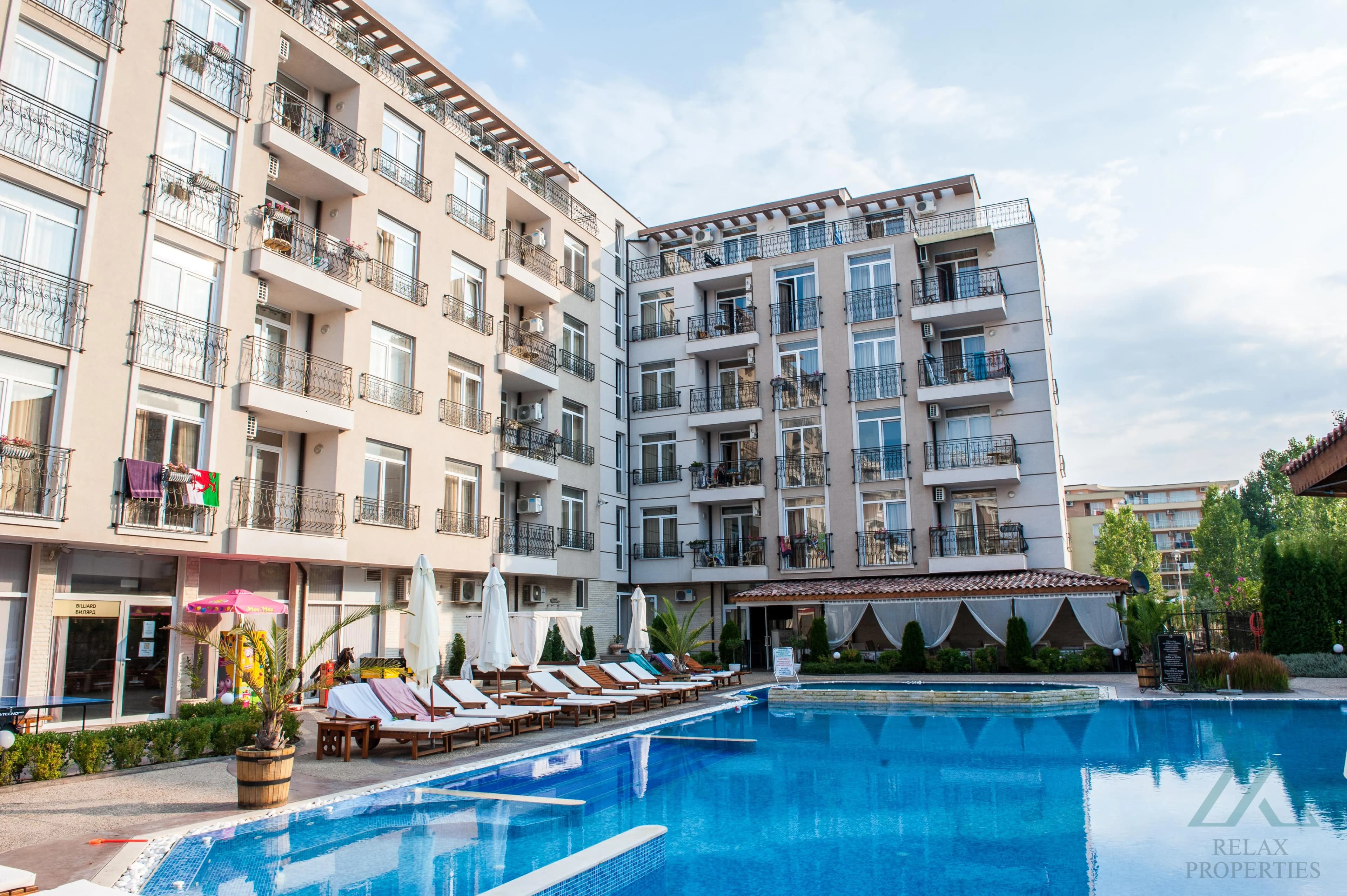 2-izbový apartmán v obľúbenom komplexe Dawn Park, Slnečné pobrežie – 500 m od pláže - foto 17