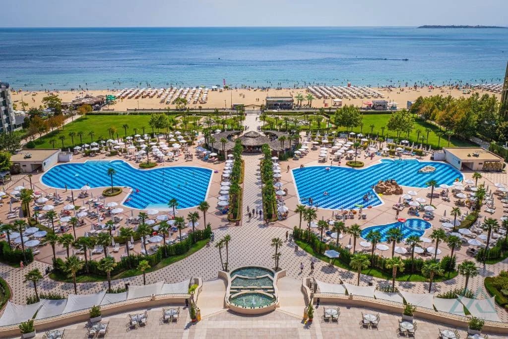 Luxusný 2 izbový apartmán s výhľadom na more, prvá línia, DIT Majestic Beach Resort, Slnečné pobrežie - foto 23