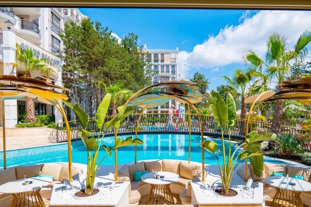 Novostavba! 2-izbový apartmán 48 m² v Harmony Suites 11, Grand Resort, 600m od pláže, Slnečné pobrežie - foto 22