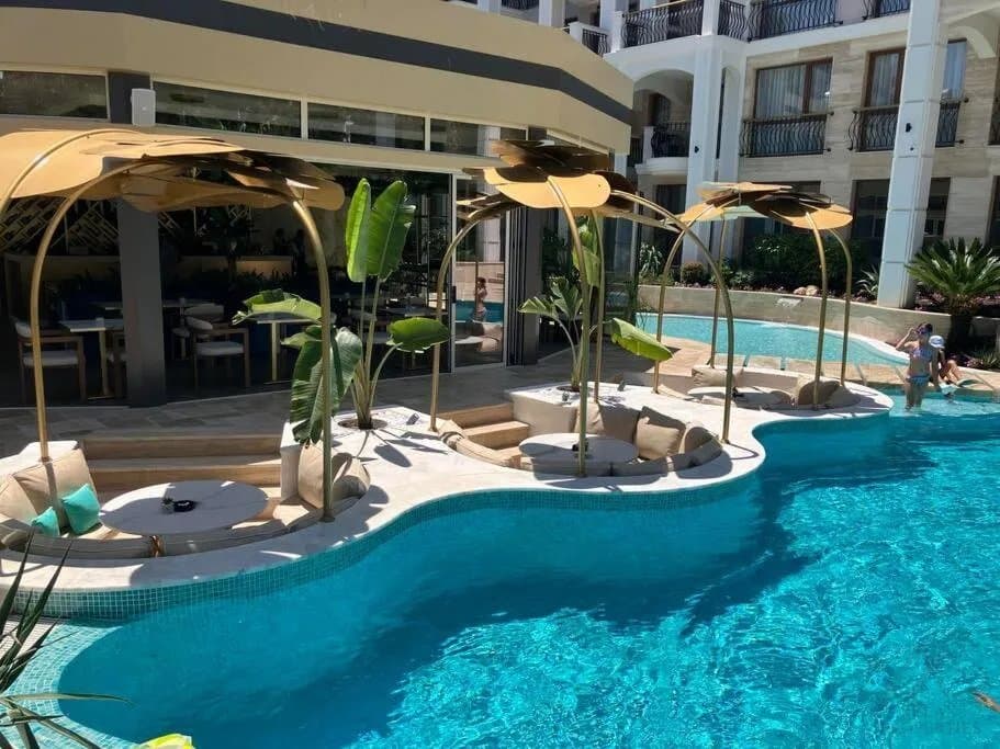 Novostavba! 2-izbový apartmán 48 m² v Harmony Suites 11, Grand Resort, 600m od pláže, Slnečné pobrežie - foto 27