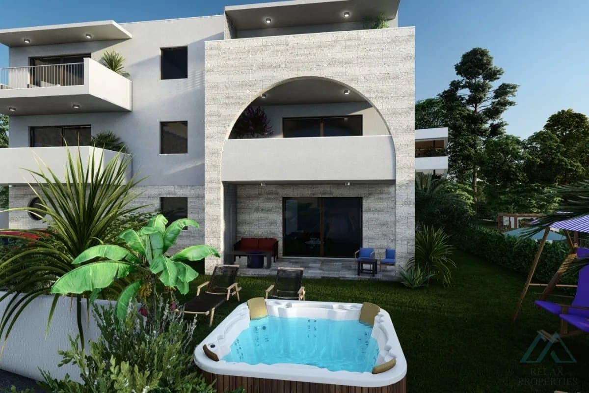 Moderný 2-izbový apartmán v novostavbe s výhľadom na more, ostrov Čiovo - foto 9