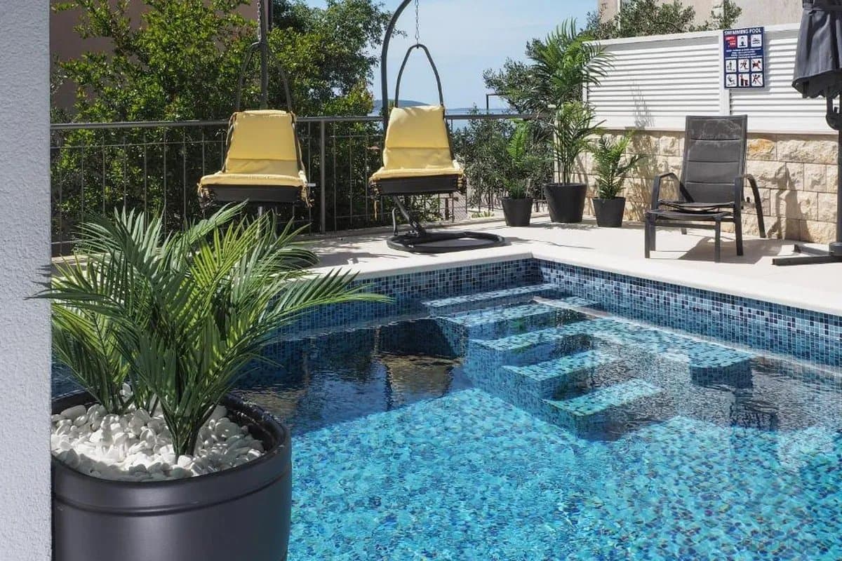 Apartmánový dom s panoramatickým výhľadom na more, ostrov Čiovo – Dalmácia - foto 15