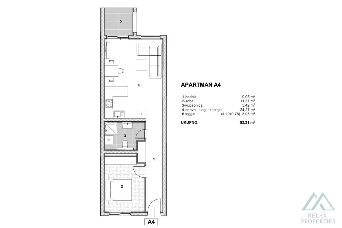 2-izbový apartmán s loggiou pri mori – Čiovo, Dalmácia, len 110 m od pláže - foto 20
