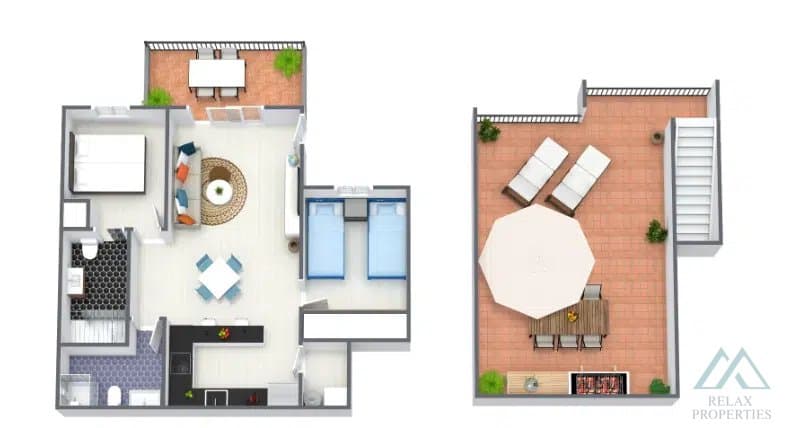 3-izbový apartmán na najvyššom poschodí, s panoramatickým výhľadom na more, 74 m², v Azul Beach, La Mata, exkluzívna ponuka - foto 30