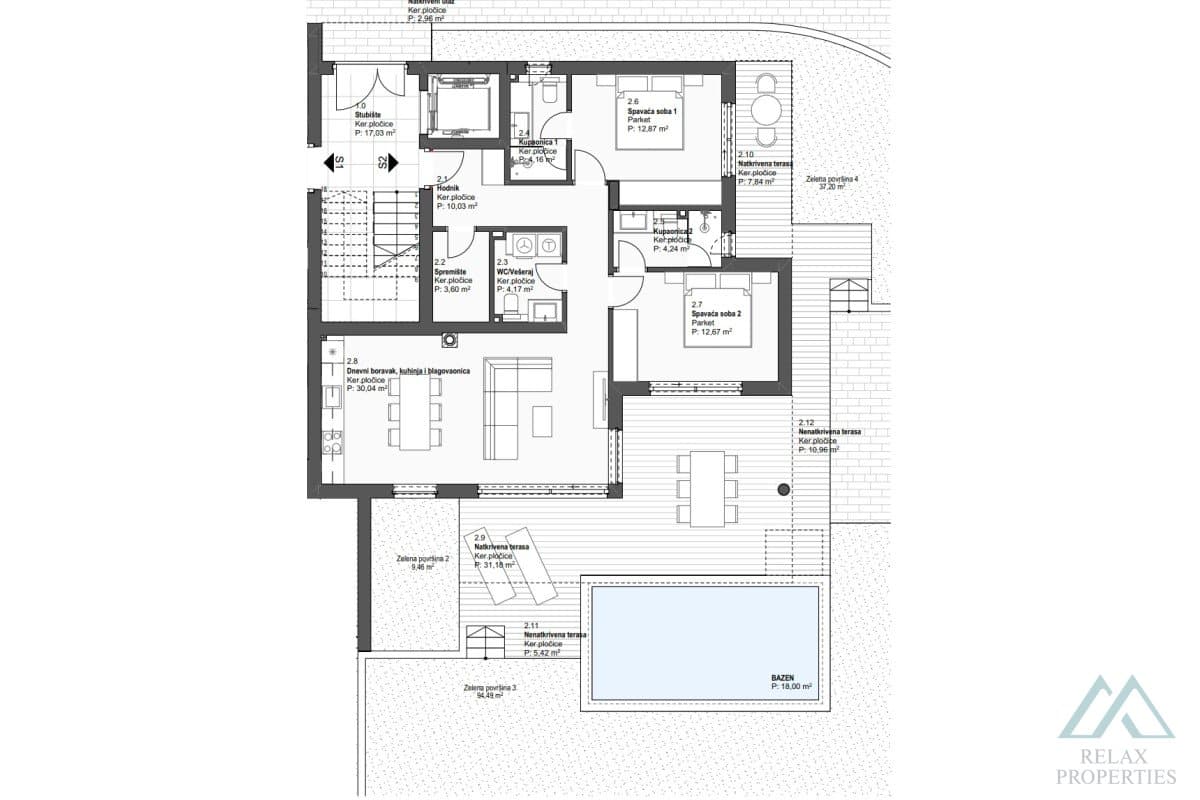 Luxusný apartmán v novostavbe s bazénom – Vodice, Dalmácia - foto 7