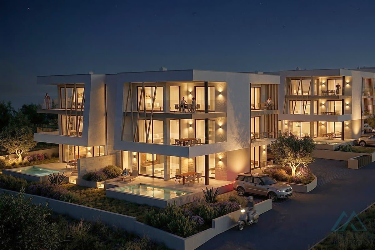 Luxusný apartmán v novostavbe s bazénom – Vodice, Dalmácia - 1