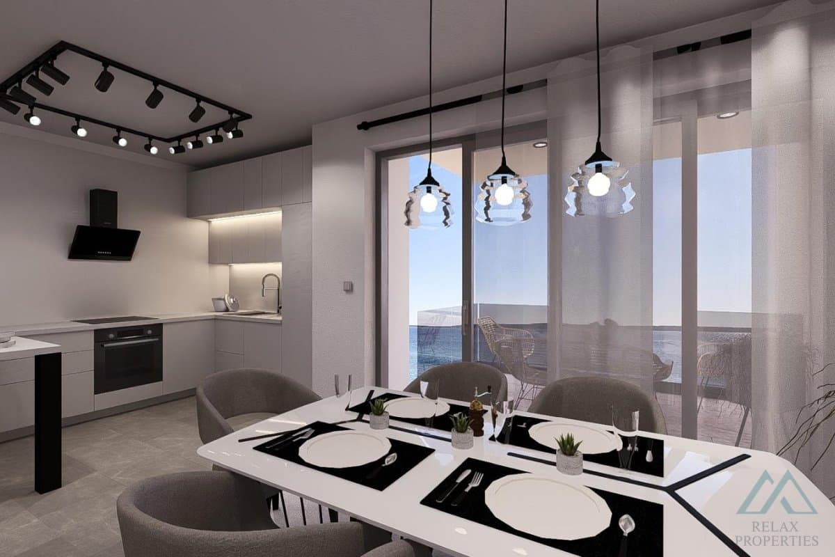 Moderný 2-izbový apartmán s výhľadom na more – 1. línia, ostrov Pag, Chorvátsko - 3