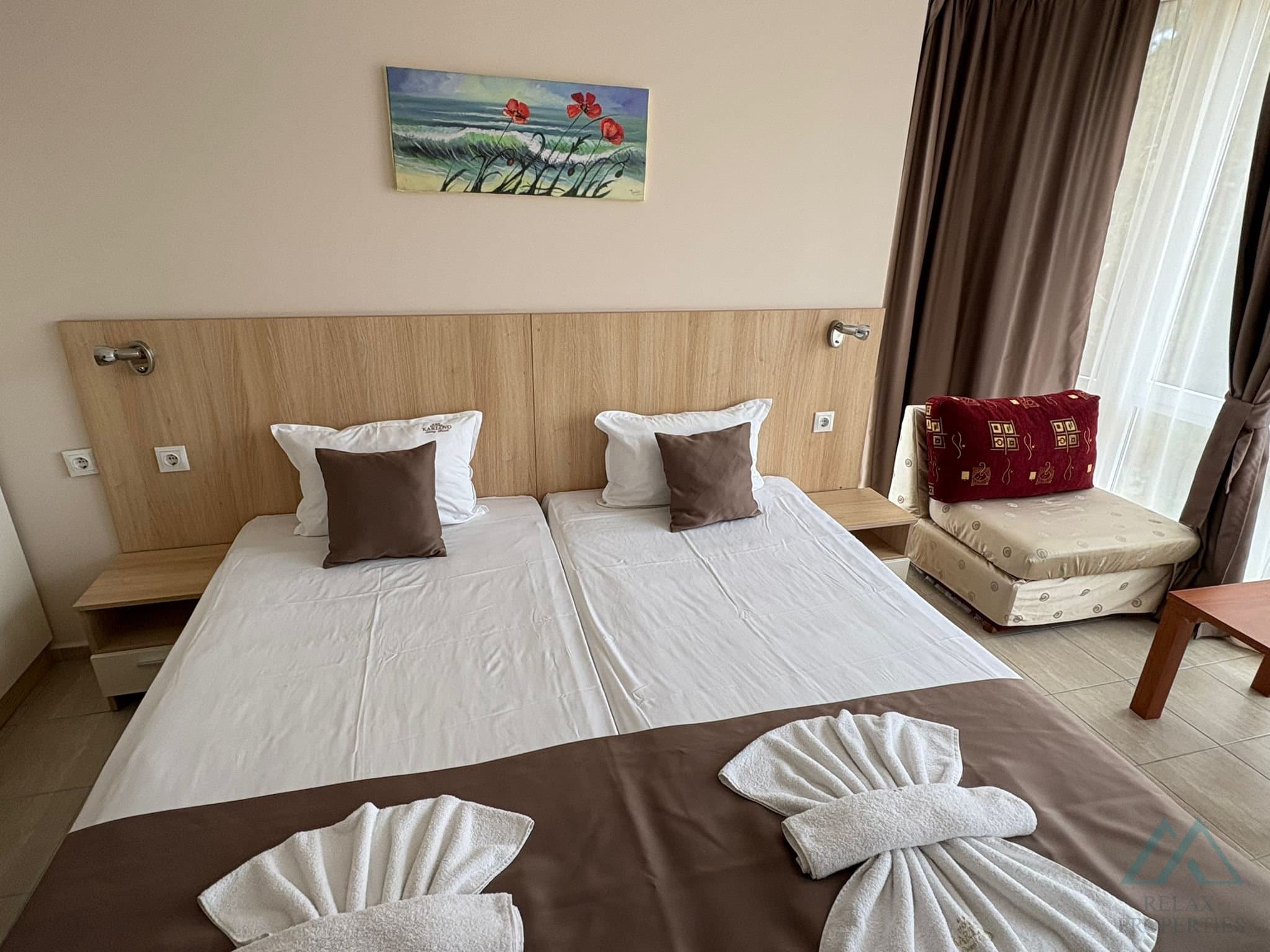 3-izbový apartmán s výhľadom na bazén – Hotel Karlovo, Slnečné pobrežie, len 150 m od pláže - foto 21