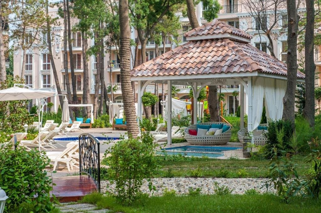 Luxusný 2-izbový apartmán s garážovým parkovaním, Venera Palace, 350m od mora, Slnečné pobrežie - foto 24