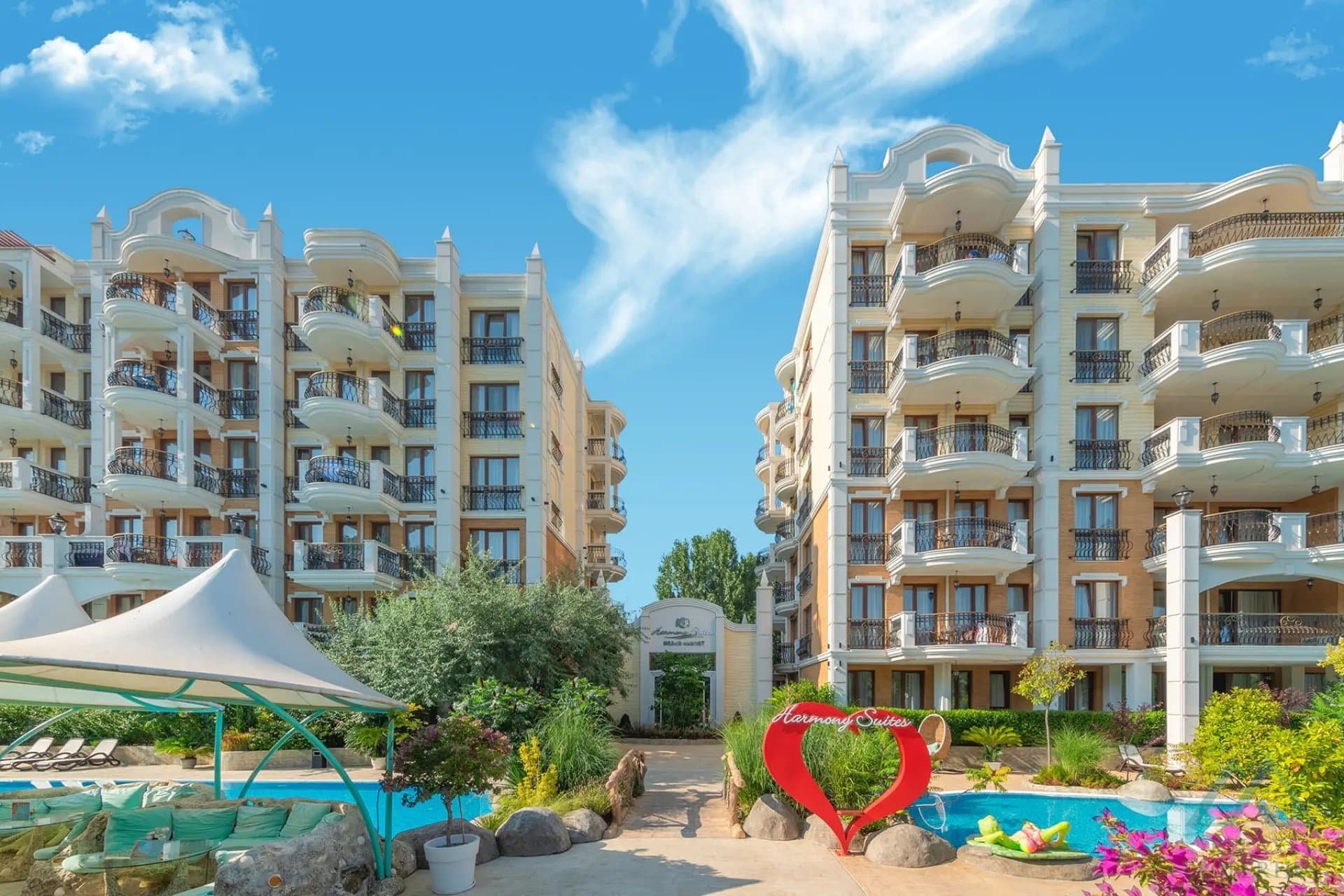 Luxusný 2-izbový apartmán pri bazéne v Harmony Suites 11, Slnečné pobrežie - foto 20