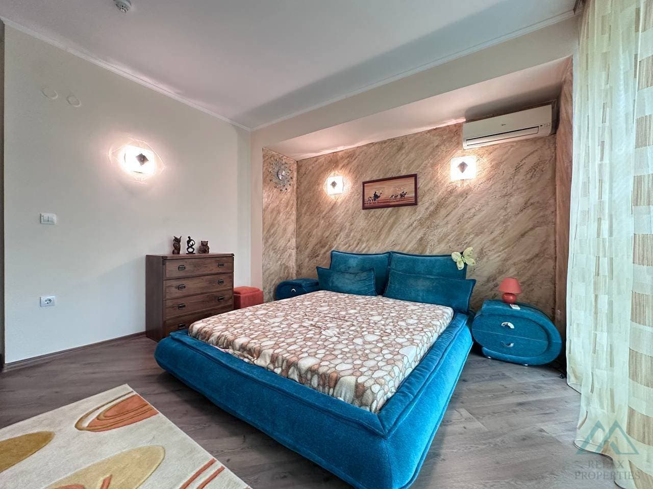 Veľký 3 izbový apartmán s terasou a výhľadom na more, Hotel Babylon, 120m od mora, Slnečné pobrežie - foto 9