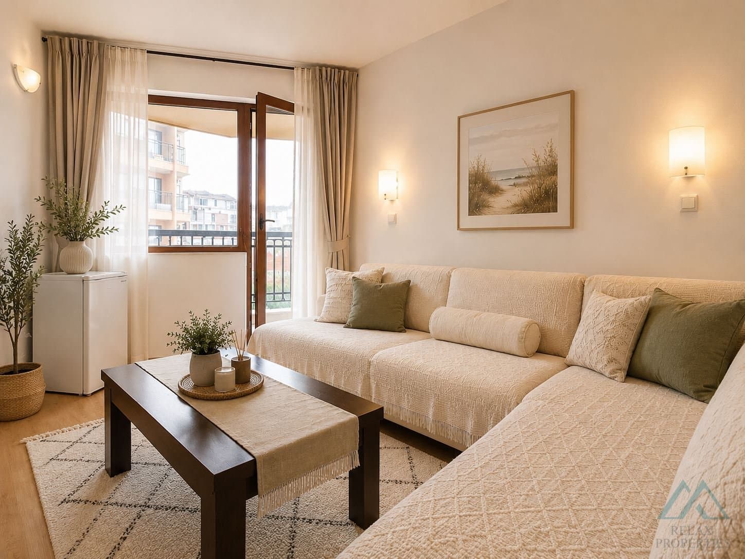 Zariadený 2-izbový apartmán s výhľadom na bazén v centre Slnečného pobrežia - foto 6