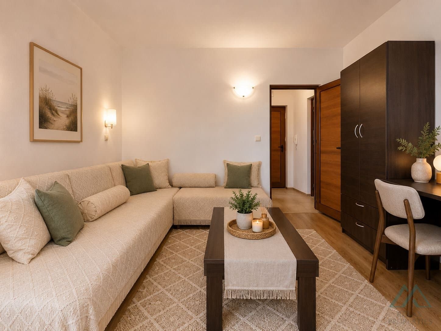 Zariadený 2-izbový apartmán s výhľadom na bazén v centre Slnečného pobrežia - foto 7