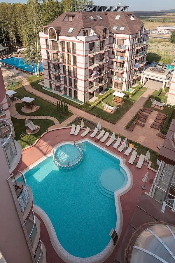 Skvelá cena! Apartmán s výhľadom na bazén v Tarsis Club & SPA, Slnečné pobrežie - foto 13