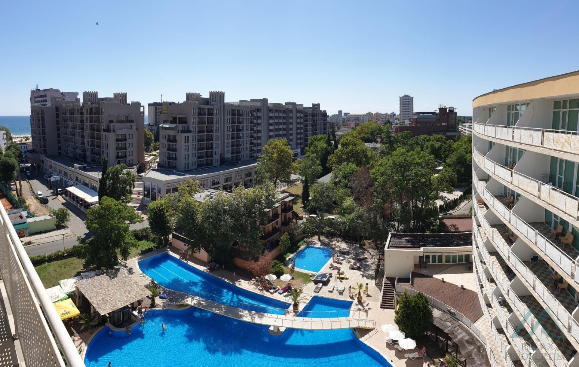 Apartmán s výhľadom na more a bazén, 200 m od pláže – Slnečné pobrežie - foto 24