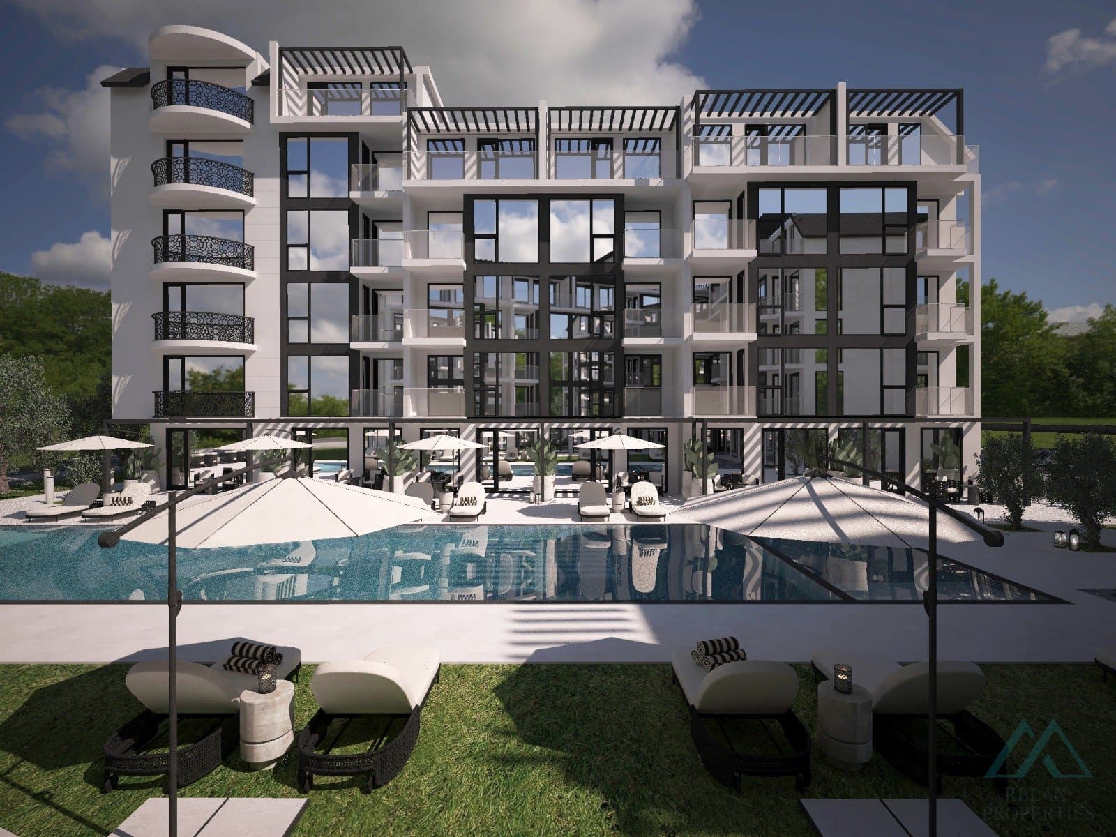 Na splátky! Nové apartmány v luxusnom projekte J’Adore Blanc, 400m od mora, Slnečné pobrežie - 1