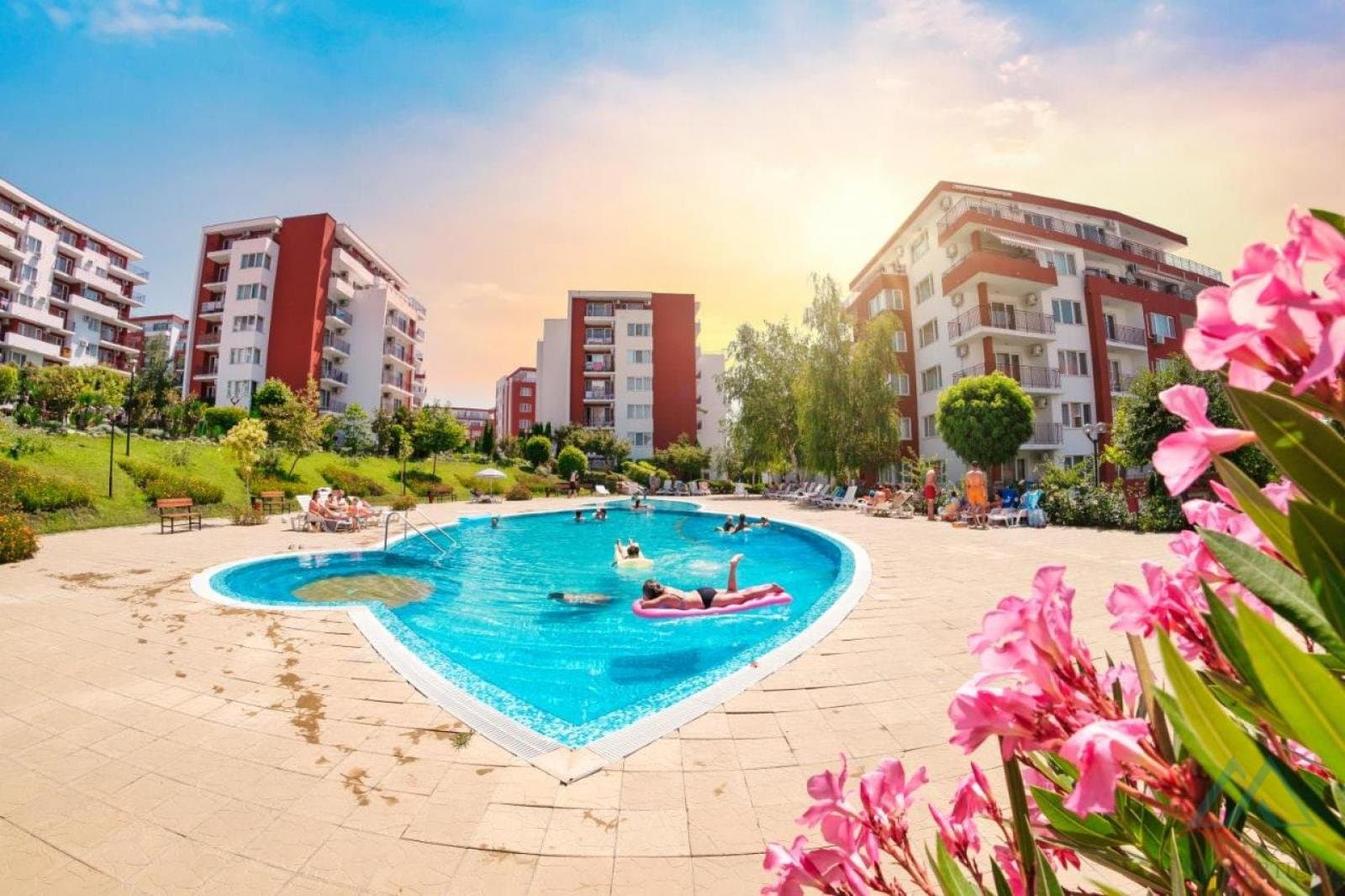 2-izbový apartmán s nádherným výhľadom na more v komplexe Marina View Fort, 50m od mora, Sveti Vlas, Bulharsko - 3