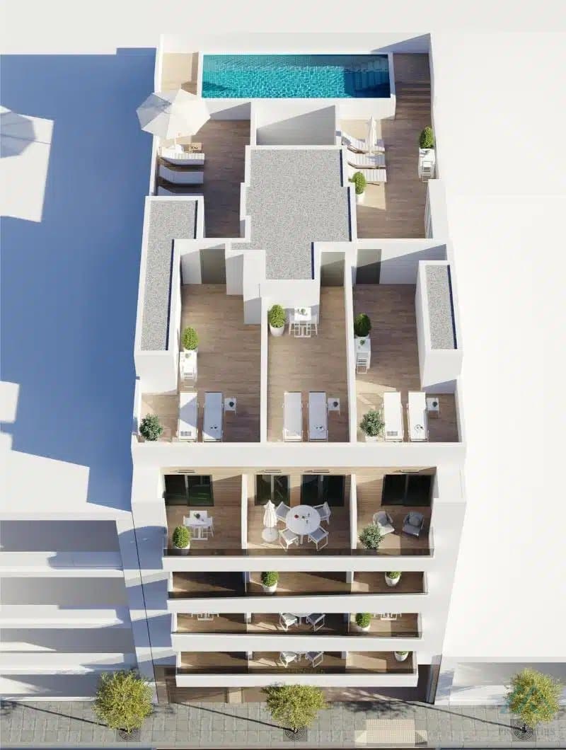 Moderný novopostavený apartmán v srdci Torrevieja – len 600 metrov od pláže Playa del Cura - foto 8